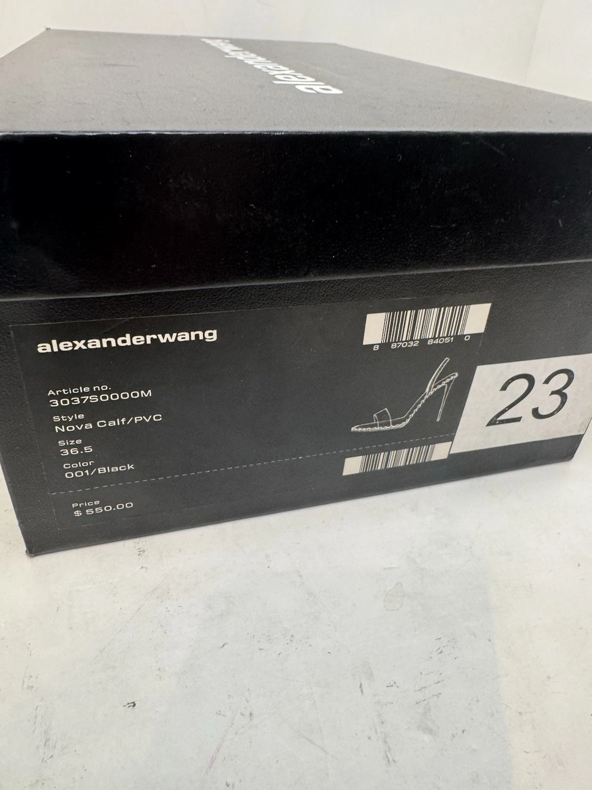 Alexander Wang Nova sandalo slingback in pelle con borchie tacco 36 5