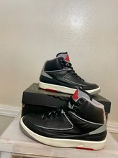 Size 7 GS - Jordan 2 Retro Mid Black Cement No Box