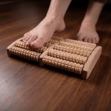 Premium Wooden Foot Massager Roller Reflexology Foot Massage Therapy Roller