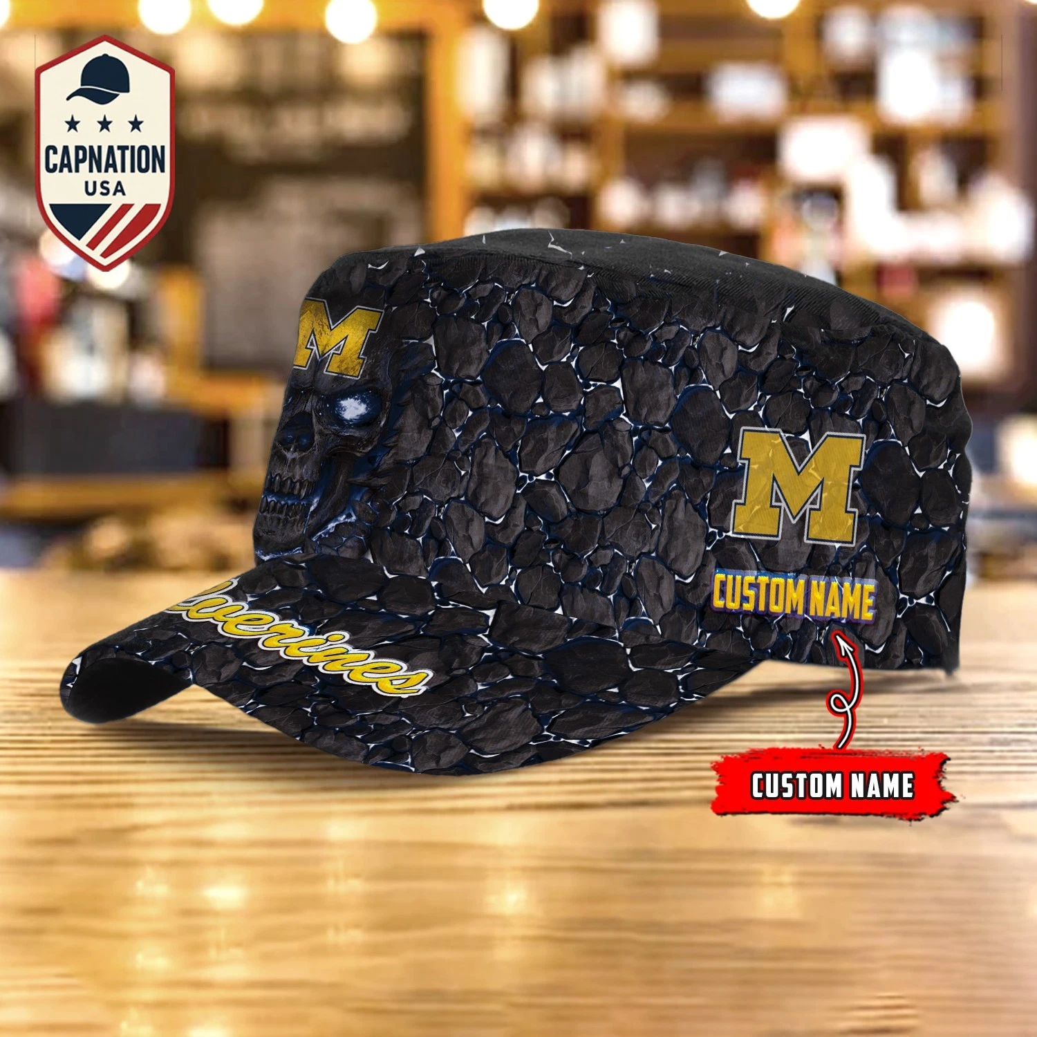 Michigan-Wolverines Military Cap Trucker Hat Baseball Cap Men's Cap