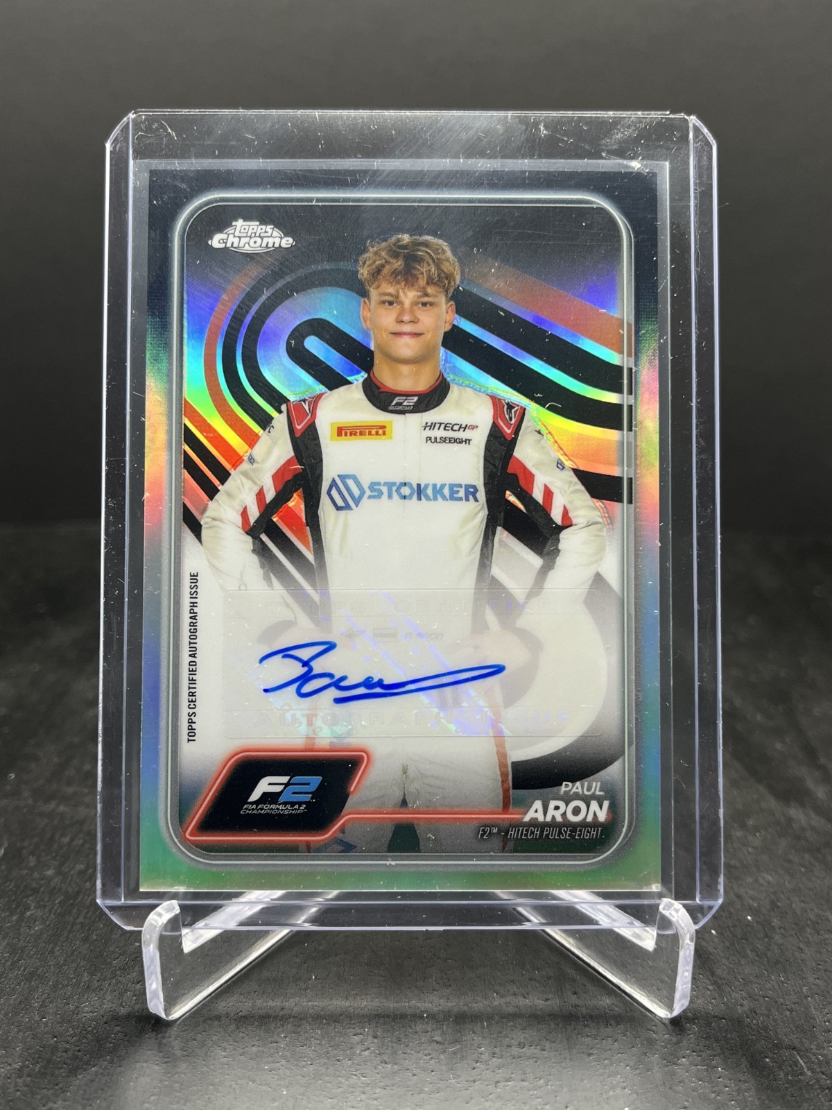 2024 Topps Chrome Formula 1 F1 Paul Aron Autograph Auto #CAC-ARO