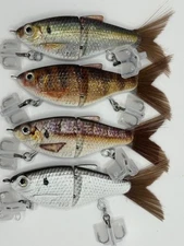 TYG Silencer Junior 4 pack Glide bait swimbait lot 3 inch NEW B