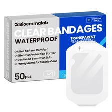 Large Waterproof Bandages Clear Dressings Tattoo Tape Sensitive Skin Wounds C...