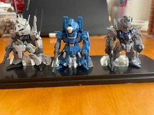 Gundam Converge Set: ReZEL, Delta Plus, Silver Bullet Figures