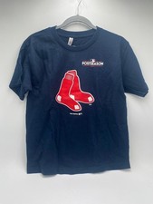 MLB Boston Red Sox Boy's 2017 Postseason Logo Crew Neck T-Shirt Choose Size