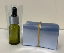 New 250 Clear Plastic Heat Shrink Wrap Sleeve Bands Safety Seal Bands 2ml