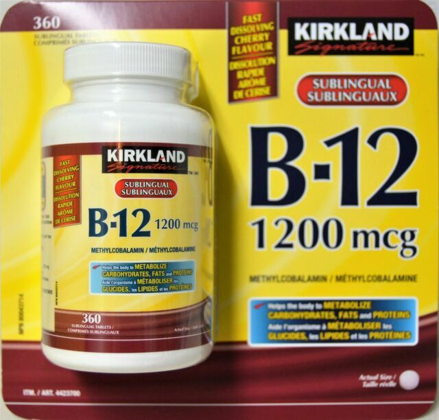 Kirkland Signature Vitamin B12 1200mcg 360 Tablets for sale online eBay