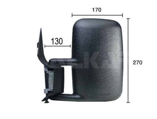 Left ALKAR 9201966 Outside Mirror for MERCEDES-BENZ