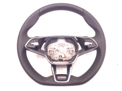 New origirinal MF Sportlederlenkrad RS FLAT fur SKODA 5E3419093AD VKJ schwarz - Bild 1 von 4