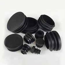 Round Plastic End Cap Pipe Tube Blanking Inserts Furniture Chair Feet 12mm-76mm