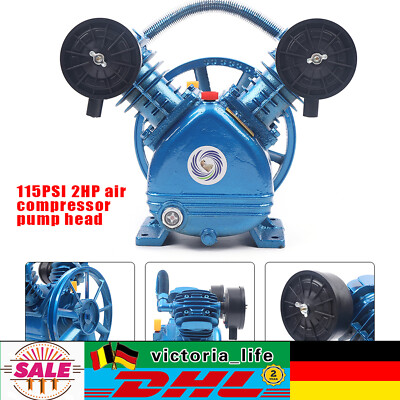 Kompressor Aggregat 2 Zylinder V-Typ Kompressor Luftkompressor-Pumpenkopf 1500W