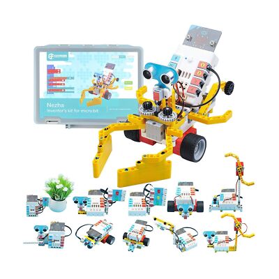 ELECFREAKS microbit Nezha Inventor Kit Planet X Starter Sensors with 40+ Lear...
