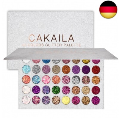 40 Farben Glitzer Lidschatten Palette, Lidschattenpalette Bunt, Eyeshadow