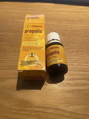 Biene Propolis Flüssigkeit 30ml alkoholfreier Extrakt Tinktur Haut Hals Mundgesundheit!