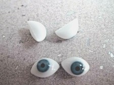 100 Cabochon Di Occhi In Vetro Artigianali, Per Fai Da Te Giocattoli Bambola Burattino Peluche Animali Da Compagnia Mezzo Tondo