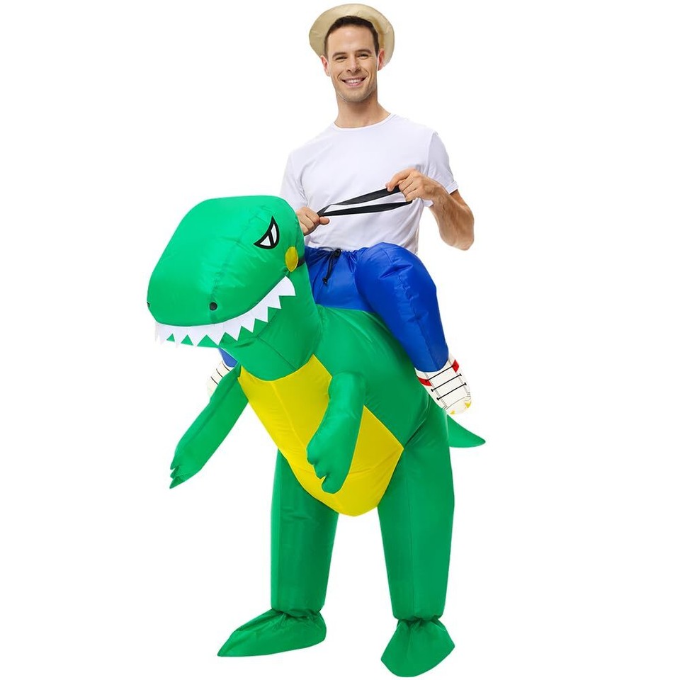 Inflatable Dinosaur Costume Adult Size Riding Air Funny Blow up