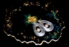 Israel Designer Hagit Gorali 925 Silver earrings with Pearls