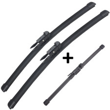 Braumach Front Rear Wiper Blades Aero for BMW X1 E84 SUV 2010-2015