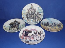 WEDGWOOD * Fine Bone China * 4 Collectors Plates * Working Horses * a