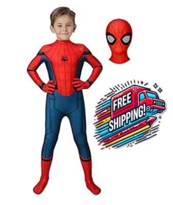 Spiderman Kostüm Kinder Jungen Karneval Halloween Superheld Body Party Cosplay
