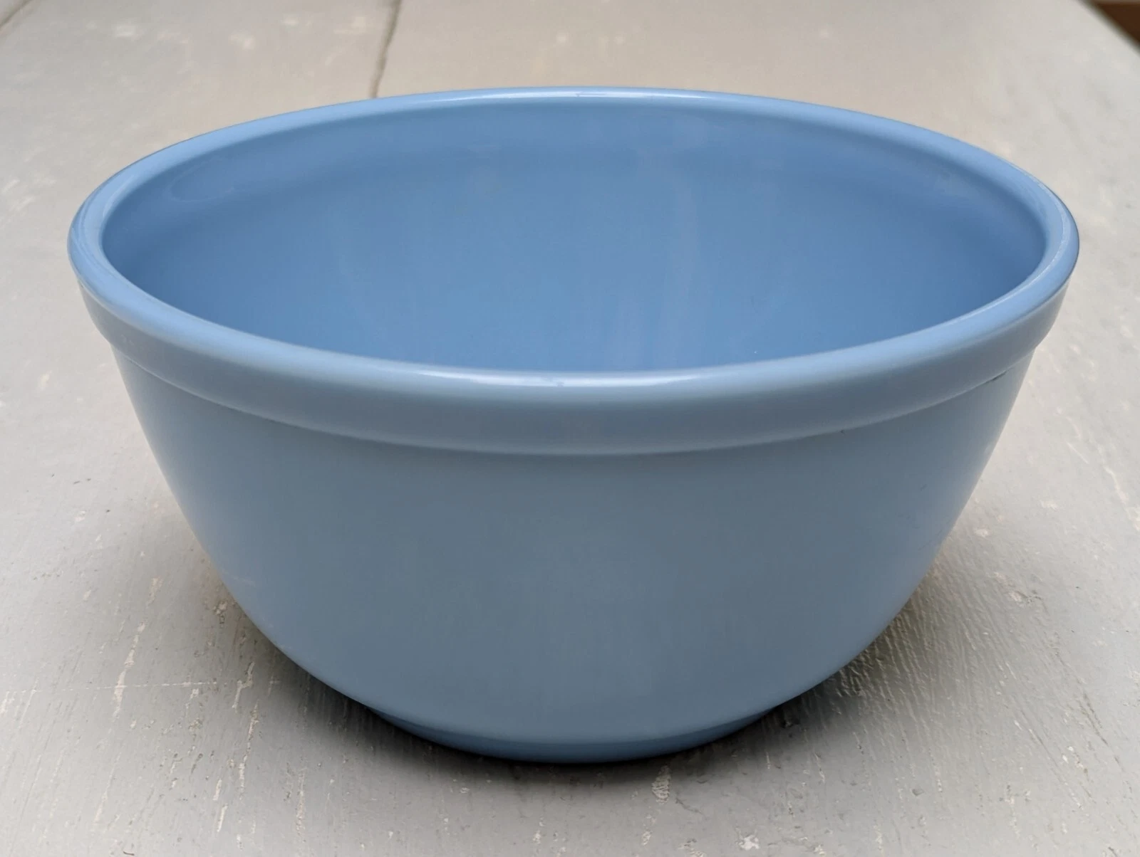 Rare HTF Vintage Pyrex Delphite Blue Bluebell 402 Mixing Bowl 1.5 Qt Size 5 USA