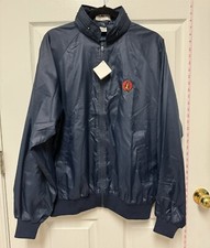 NWT Vintage 80s Planters Lifesavers Embroidered Full Zip Navy Jacket Size L