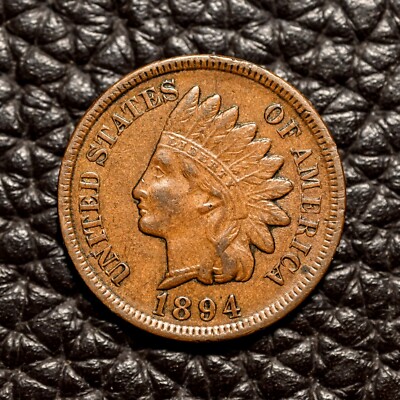 (ITM-6483) 1894 Indian Cent ~ AU+ Condition ~ COMBINED SHIPPING!