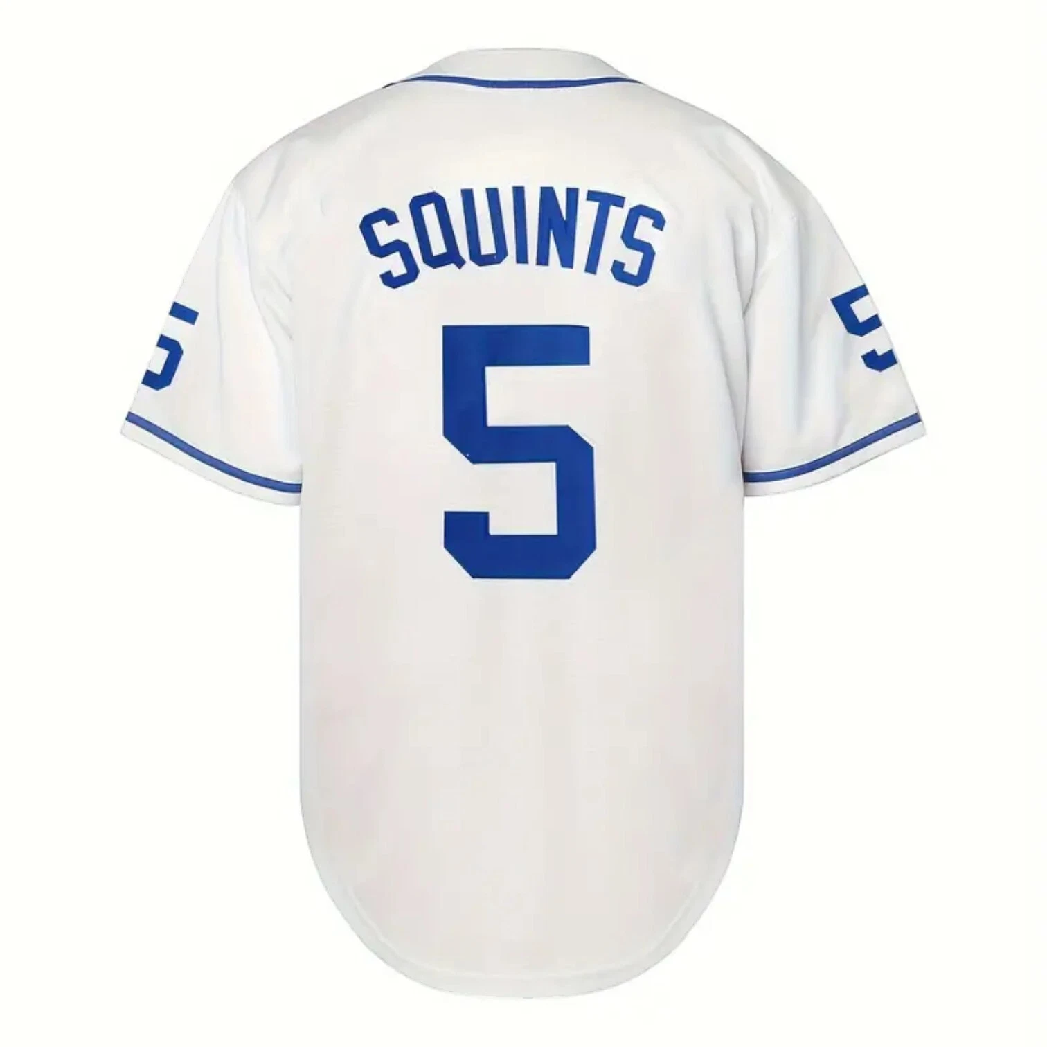 Sandlot Baseball Jersey Squints #5 White Stitched