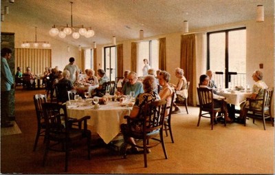Hillside Terrace Retirement Center Dining Room Ann Arbor MI Postcard