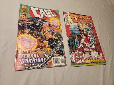 Marvel Comics Cable Blood and Metal Issue 2 and Onslaught Phase 2 #35