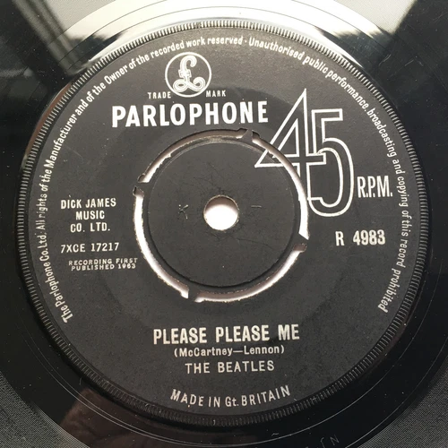 THE BEATLES UK "PLEASE PLEASE ME" VERY RARE 3RD PRESSING NO 45 PREFIX  EX+++