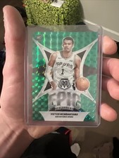 2023-24 Panini Mosaic - Epic Performers Victor Wembanyama #12 Green Mosaic Prizm
