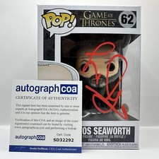 Liam Cunningham Game Of Thrones AUTOGRAPH Davos Seaworth  Signed Funko Pop ACOA