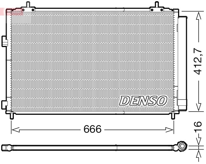 Fits DENSO DCN50059 Air conditioning condenser DCN50059 A/C condenser ⭐UK Stock⭐