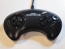 Sega Genesis Controller Model 1650 3-Button OEM Original Black Tested & Working
