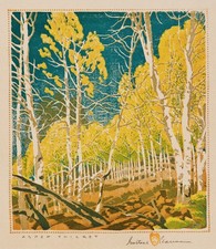 Gustave Baumann: Aspen Thicket 22x30 Archival Quality Fine Art Print