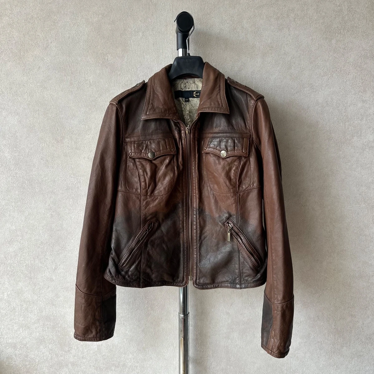 roberto cavalli leather jacket products for sale | eBay