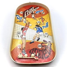 1980 Soviet Vintage Wooden Kids Toy Board Game Table Billiards Sport 11.8"