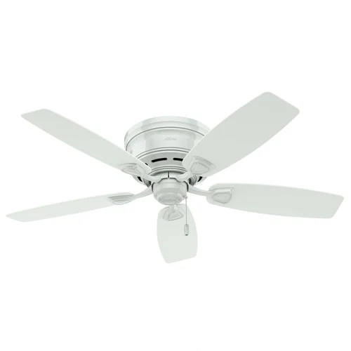 Hunter Fans - Sea Wind 48 Inch Low Profile Ceiling Fan with Pull Chain-White - Picture 1 of 4