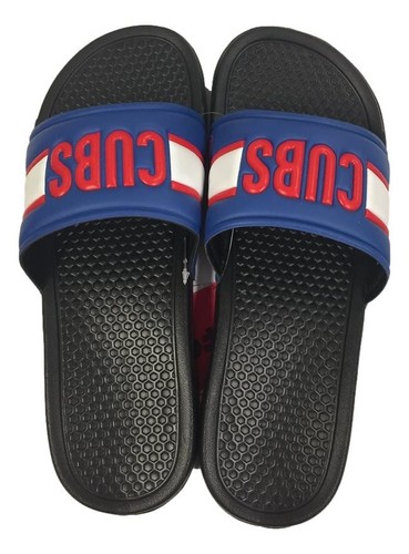 Chicago Cubs Men's Royal Raised Shower Sport Slide Flip Flop Sandals (X-Large) - Picture 1 of 1