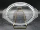 Vintage PYREX 943-C Clear Glass LID ONLY Oval Casserole Replacement Handle Tab
