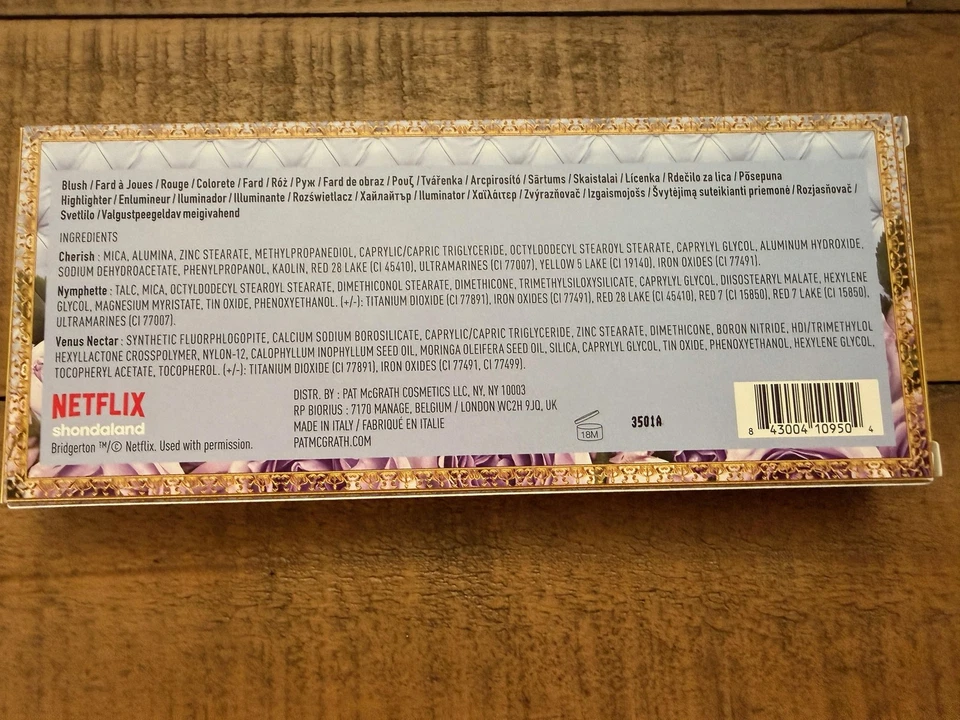 Pat McGrath Labs Bridgerton Divine Blush & Glow Trio Face Palette 0.37oz Italy - Image 3 of 4