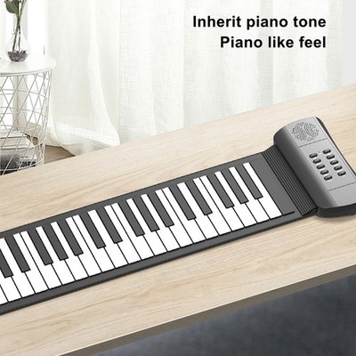 Roll Up Piano Kids 61 Keys Electronic Thicken Portable Foldable USB Recharge HOT