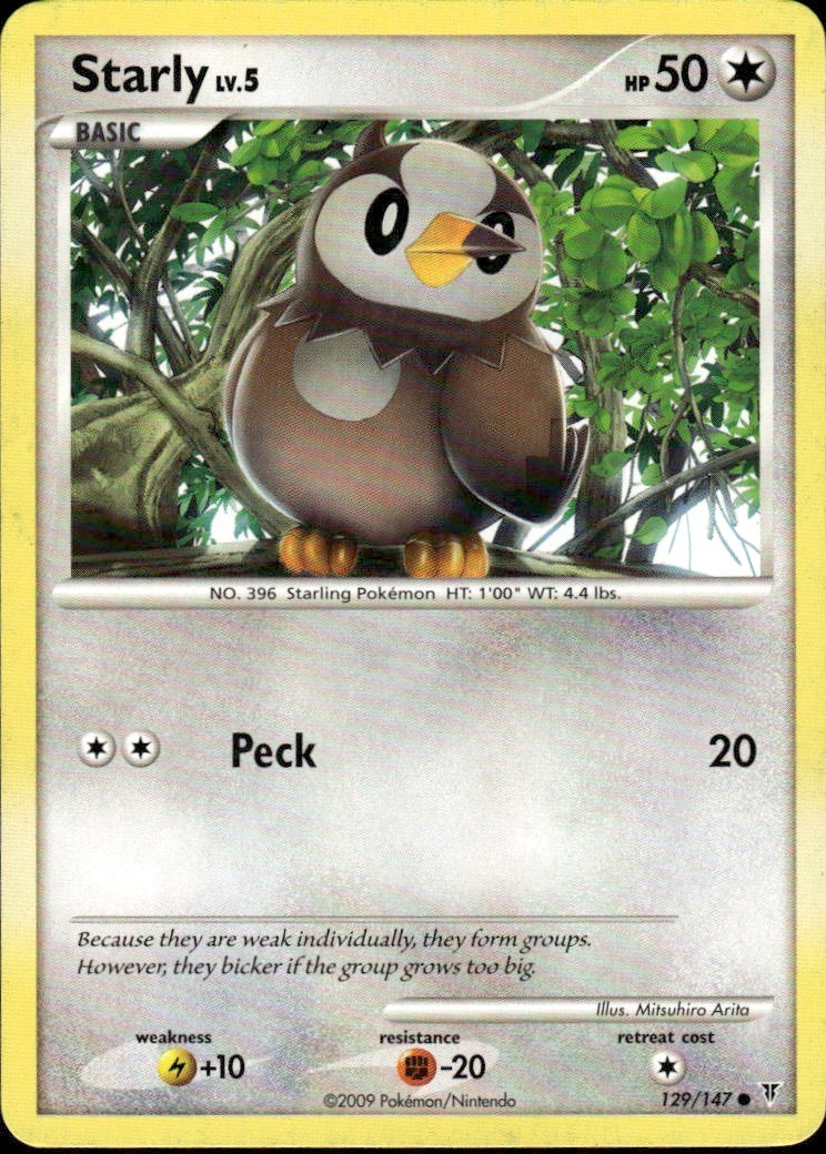 Starly Common Supreme Victors 129 Colorless Pokemon Card