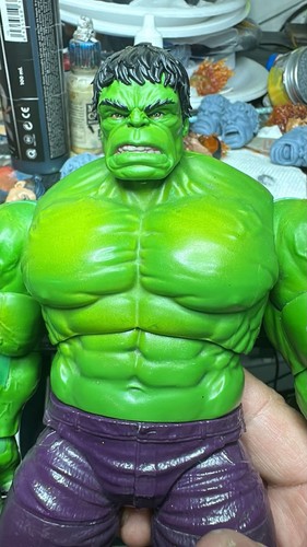 3D Printed Custom Painted Angry Hulk Head Sculpt for 1:12 Marvel ...