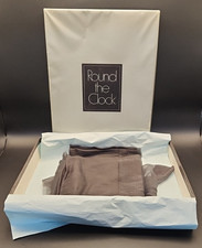 Vintage Boxed Round-the-Clock Perfect Taupe Demi Toe SZ L Knee Highs