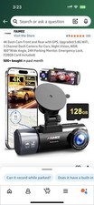FAIMEE 4K Dash Cam 3 channel with GPS, Upgraded 5.8G WiFi, 128gb card included