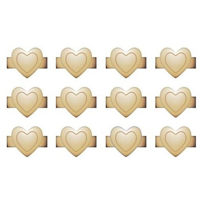 We R Makers Charm Heftklammern 12 Stck. - Gold Herz