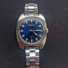 Rarissimo orologio uomo Seiko vintage 1960 quadrante blu 66b - 6000 movimento 17 jewels
