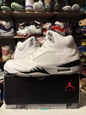 Size 13 - Air Jordan 5 Retro White Cement